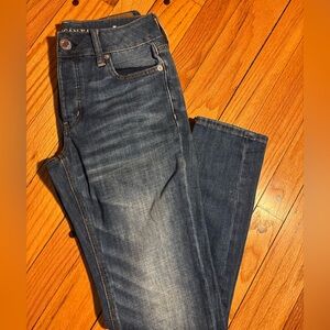 American Eagle Outfitters Blue Straight Jeans Classic Denim
